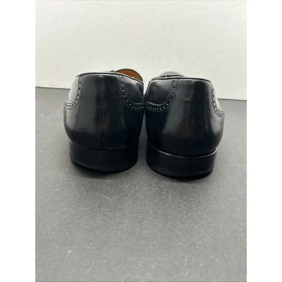 MEZLAN HAVANA Black Men’s 13 Leather Tassel Cap Toe Slip On Dress Loafers Spain - Picture 5 of 10